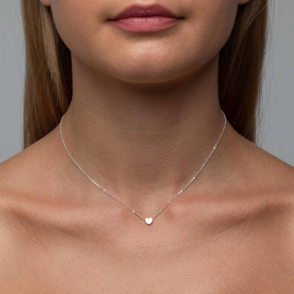 Mimi and Marge NWT Elegant Silver Heart Necklace